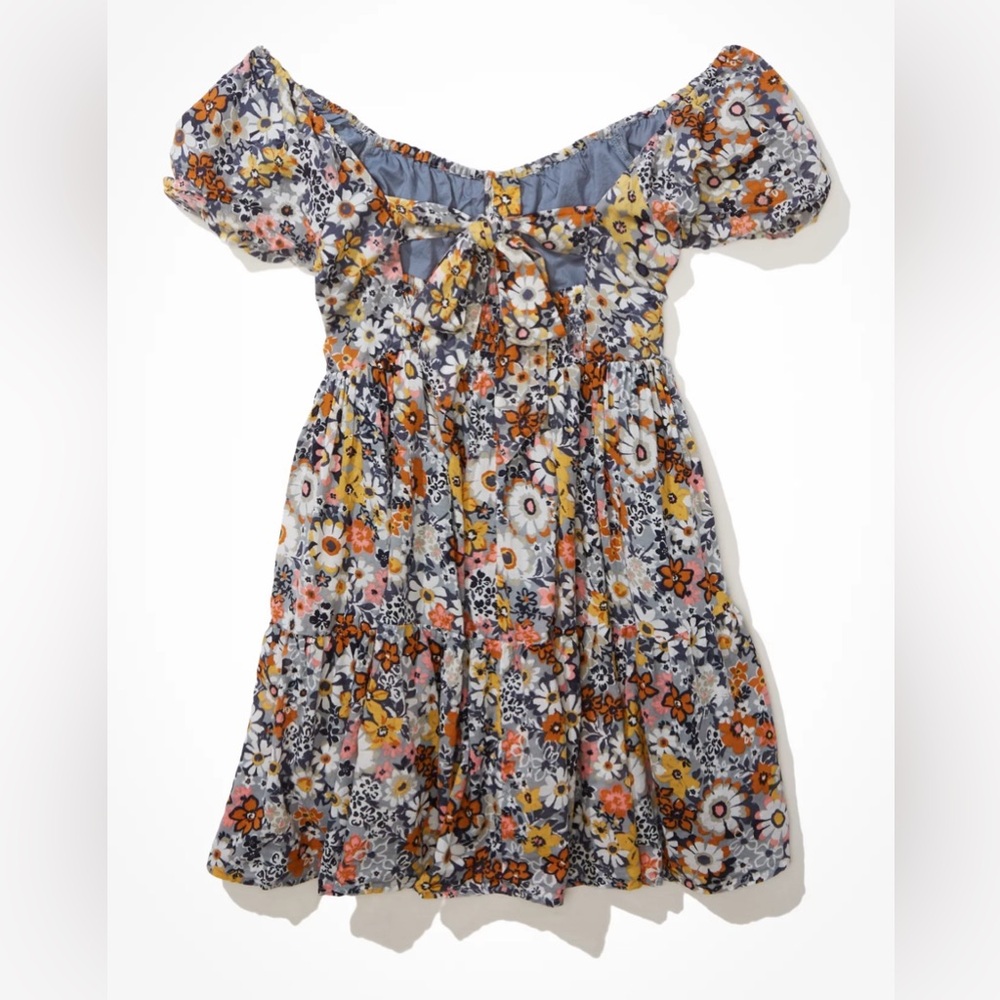 American Eagle Outfitters Floral Button-Front Mini Dress - Picture 5 of 8
